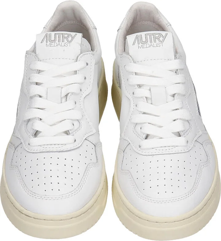 01 Sneakers In White Leather - Image 4