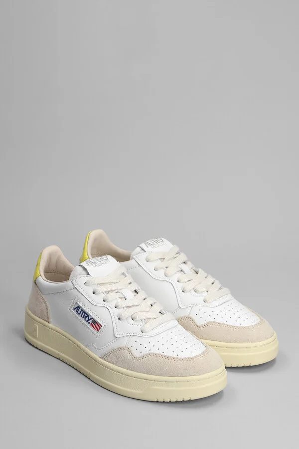 01 Sneakers In White Suede And Leather - Image 2