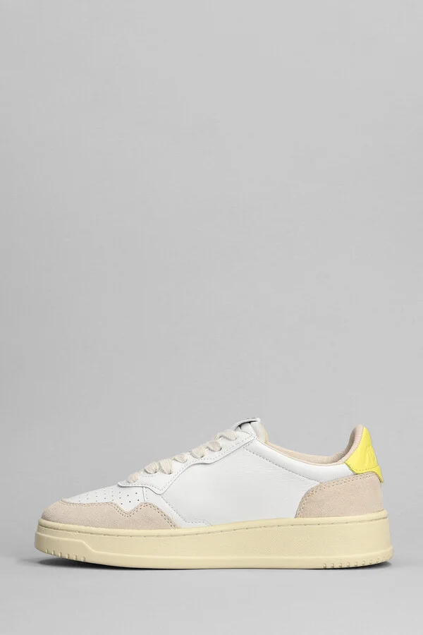 01 Sneakers In White Suede And Leather - Image 3
