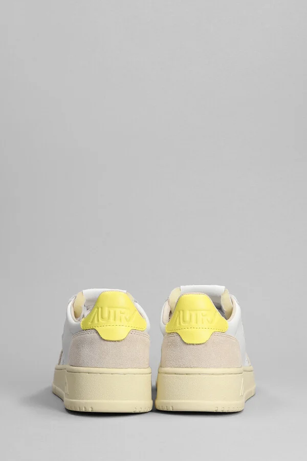 01 Sneakers In White Suede And Leather - Image 4