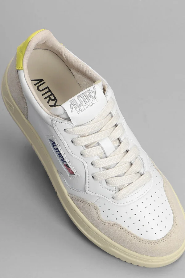 01 Sneakers In White Suede And Leather - Image 5
