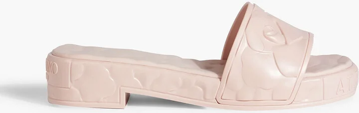 03 Rose Edition Atelier embossed rubber slides