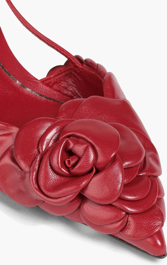 03 Rose Edition Atelier leather slingback pumps - Image 4
