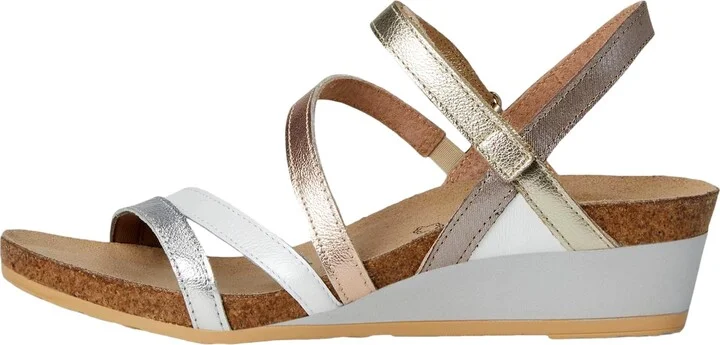 05047 Hero Soft Silver Leather / White / Gold Leather Combination 200330-41 Women's