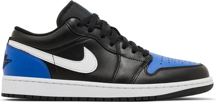 1 Low Black Royal Toe
