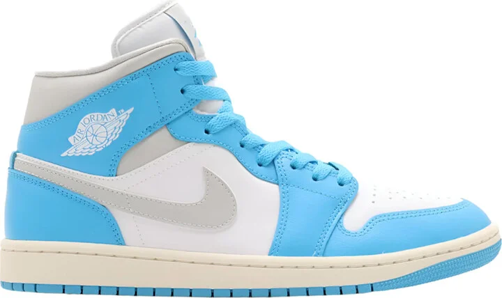 1 Mid Dark Powder Blue White Sail Neutral Grey (Women's)