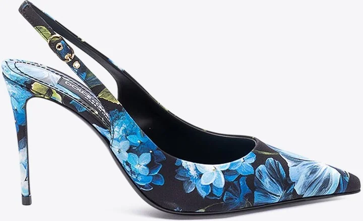 100 Brocade Silk Slingback Pumps