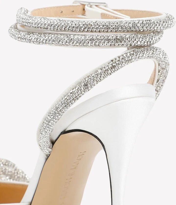 100 Crystal Double Bow Pumps - Image 2