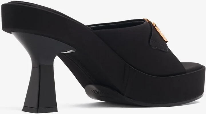 100 Crystal-Embellished Satin Mules - Image 2
