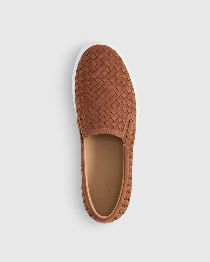 100% Handwoven Leather Slip On Sneaker - Image 4