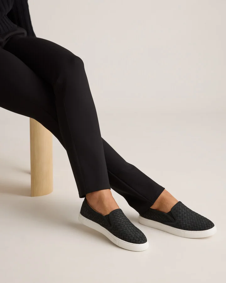 100% Handwoven Leather Slip On Sneaker - Image 6