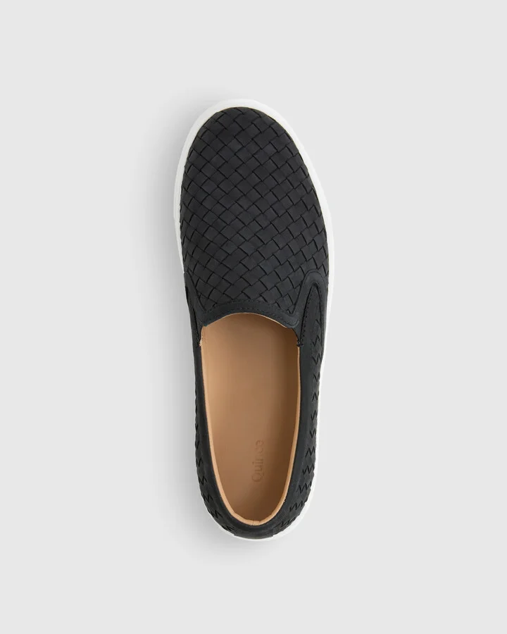 100% Handwoven Leather Slip On Sneaker - Image 8