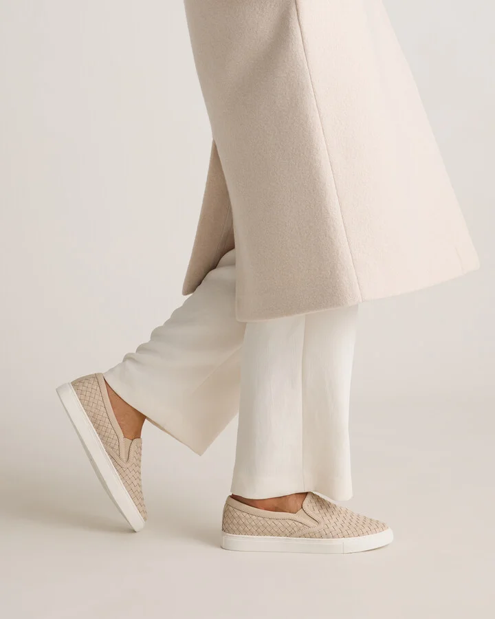 100% Handwoven Leather Slip On Sneaker - Image 9