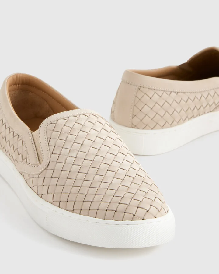 100% Handwoven Leather Slip On Sneaker - Image 10