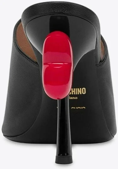 100 Heart Mules in Nappa Leather - Image 2