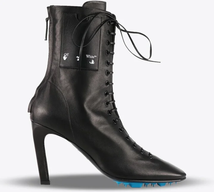 100 Lace-Up Ankle Boots in Leather