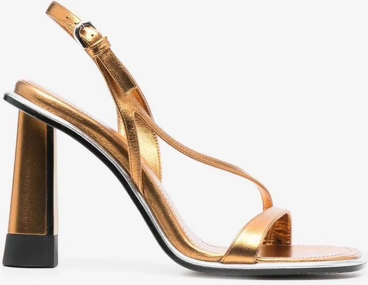 100 Metallic Leather Sandals