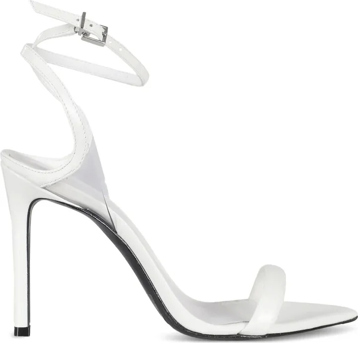 100 Mm Clear-Strap Stiletto-Sandals