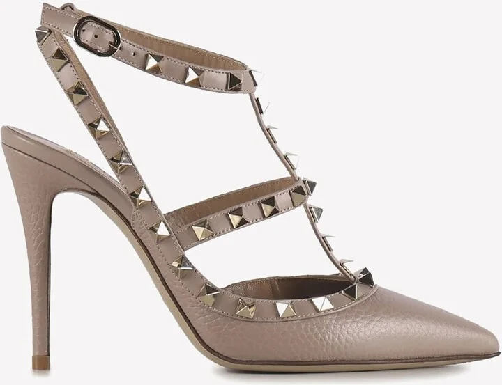 100 Rockstud Leather Pumps