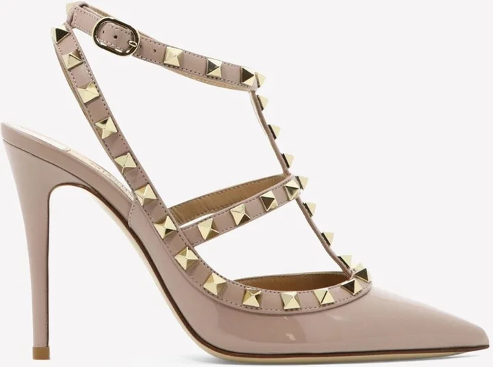 100 Rockstud Leather Pumps