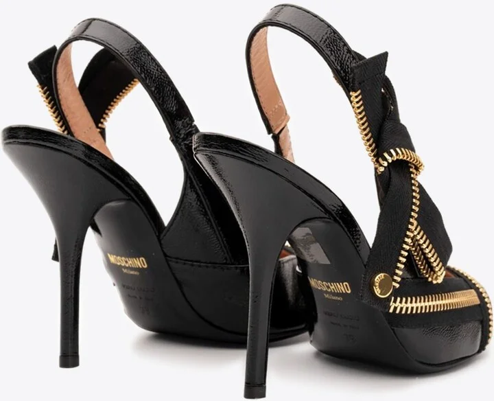 100 Zip-Detail Pumps in Patent Leather - Image 2