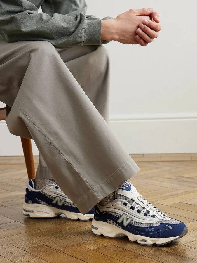 1000 Leather and Mesh Sneakers - Image 2
