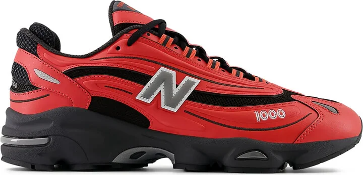 1000 "Red/Black" sneakers
