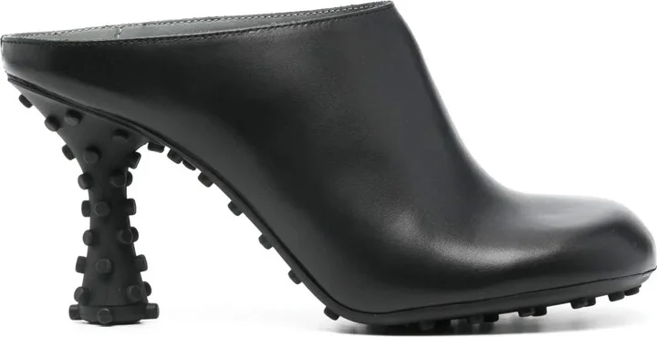 1000Chiodi 105mm leather mules