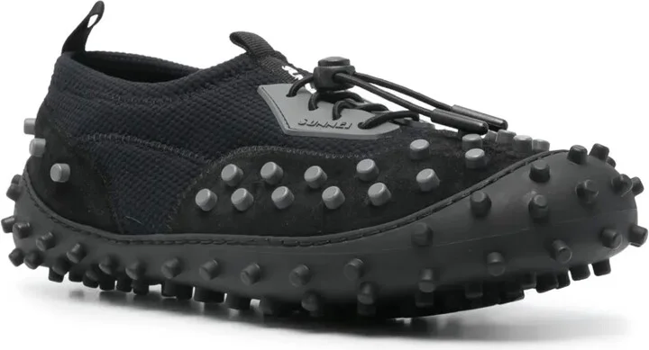 1000Chiodi stud-embellished leather sneakers - Image 2