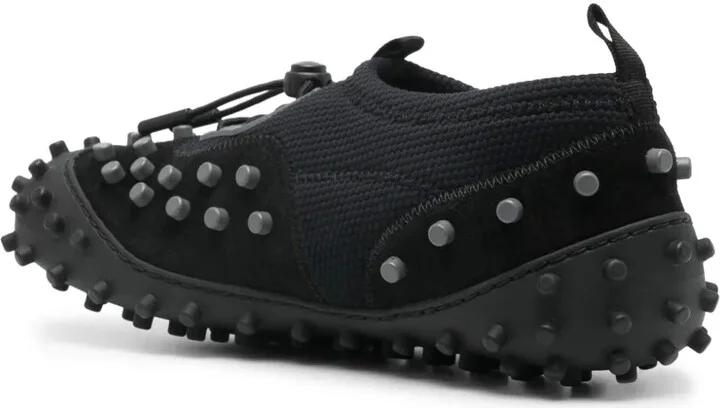 1000Chiodi stud-embellished leather sneakers - Image 3