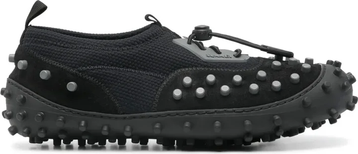 1000Chiodi stud-embellished leather sneakers