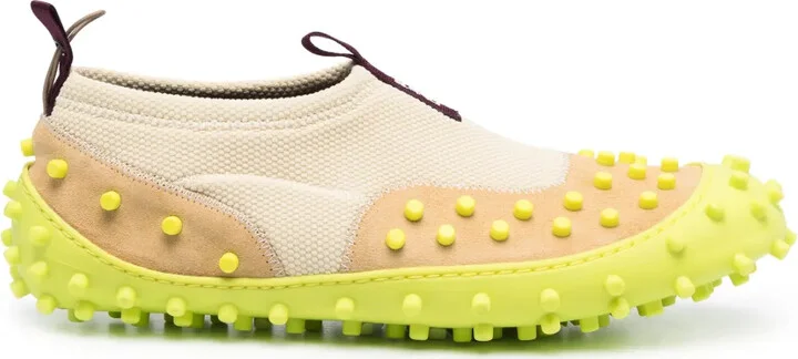 1000Chiodi suede slip-on sneakers
