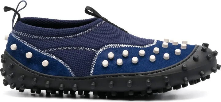 1000Chiodi suede slip-on sneakers