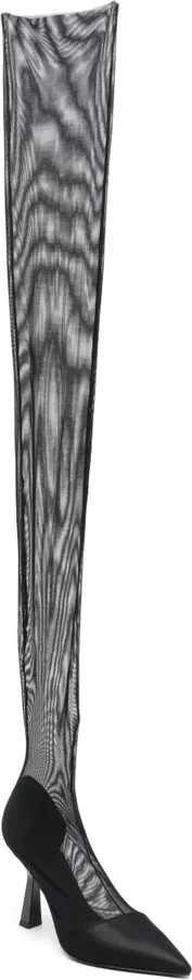 100mm Above-Knee Tulle Boots - Image 2