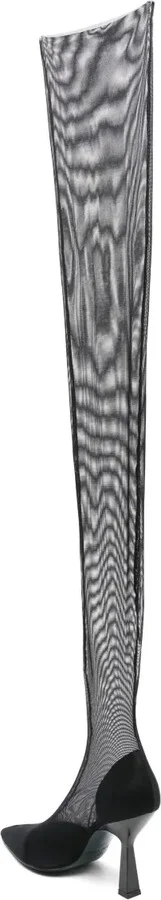 100mm Above-Knee Tulle Boots - Image 3