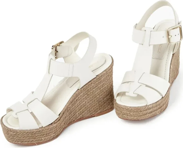 100mm Alison leather wedge sandals - Image 2