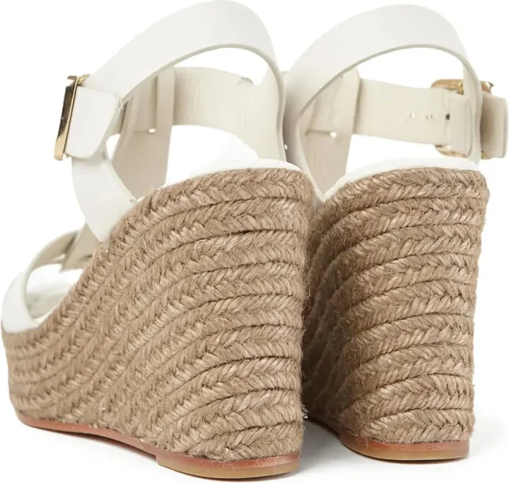 100mm Alison leather wedge sandals - Image 3