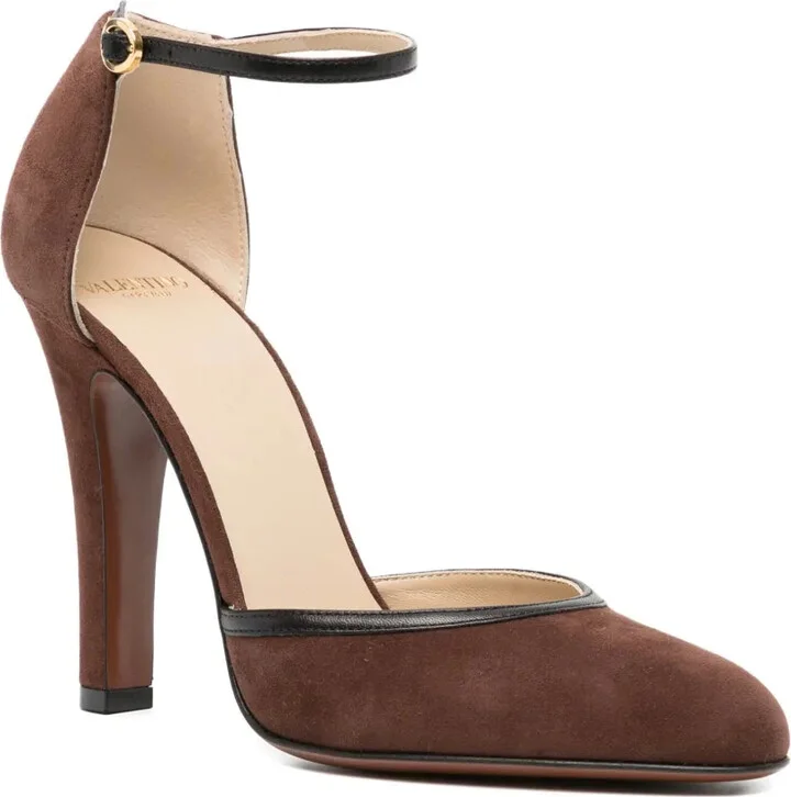 100mm Ankle-Strap Heeled Pumps - Image 2