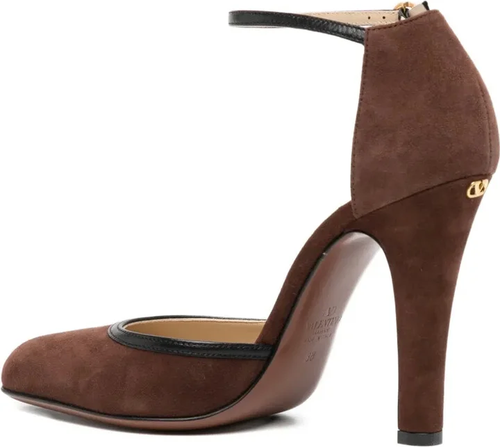 100mm Ankle-Strap Heeled Pumps - Image 3