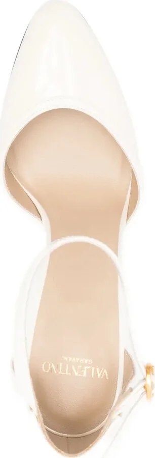 100mm Ankle-Strap Leather Pumps - Image 4