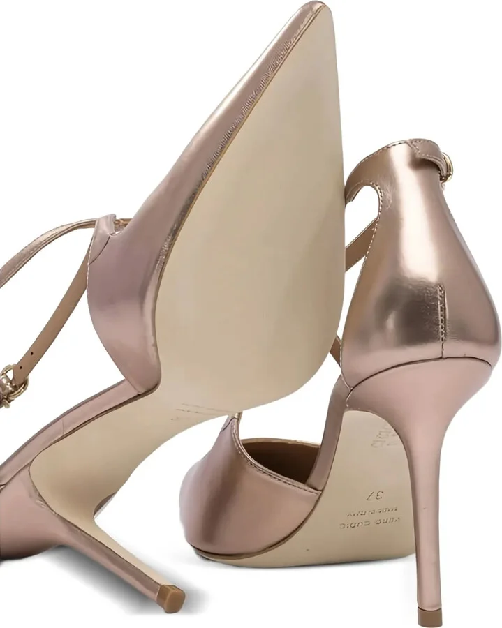 100mm Ankle-Strap Pointed-Toe Pumps - Image 4