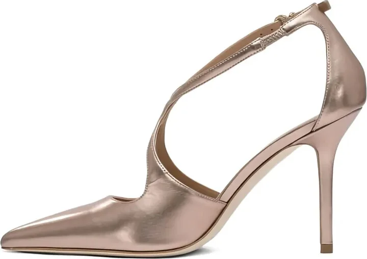 100mm Ankle-Strap Pointed-Toe Pumps - Image 5