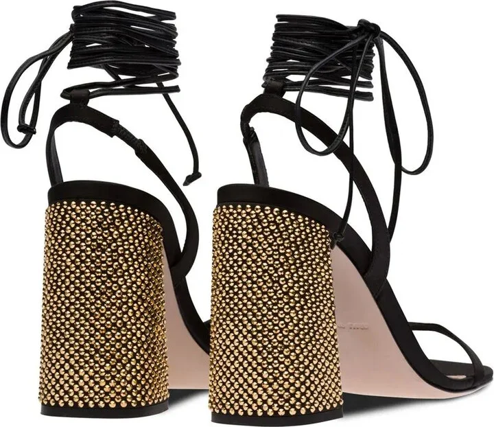 100mm Ankle Tie-Fastening Sandals - Image 3