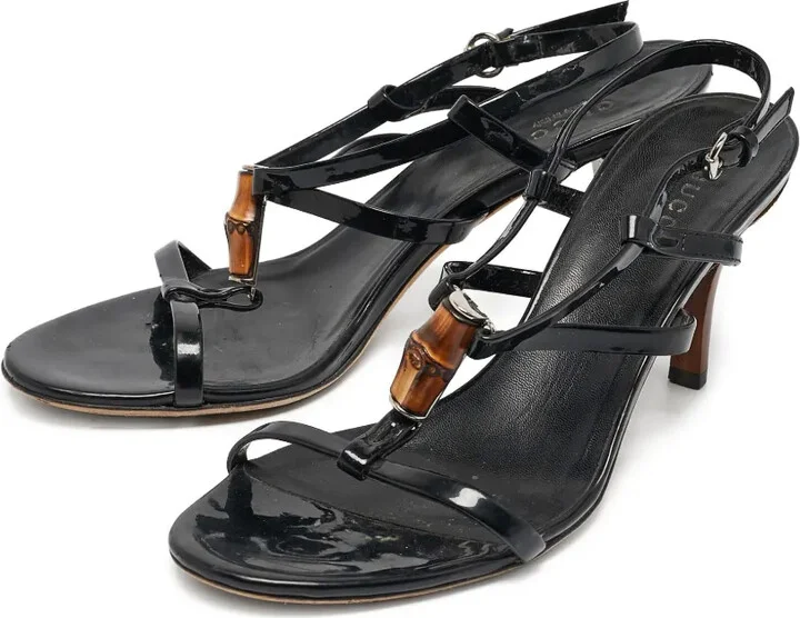 100mm Bamboo-Detail Sandals - Image 2