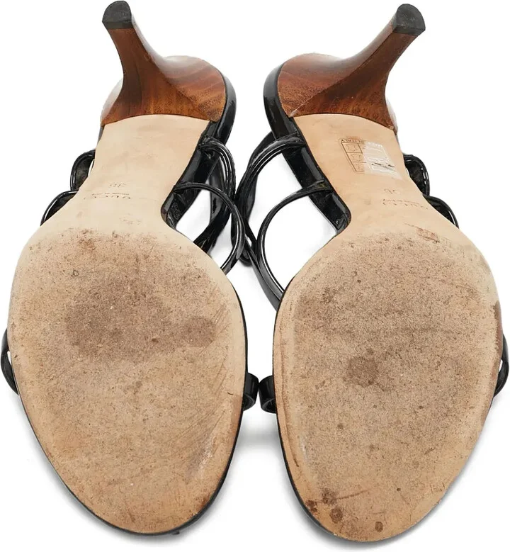 100mm Bamboo-Detail Sandals - Image 4