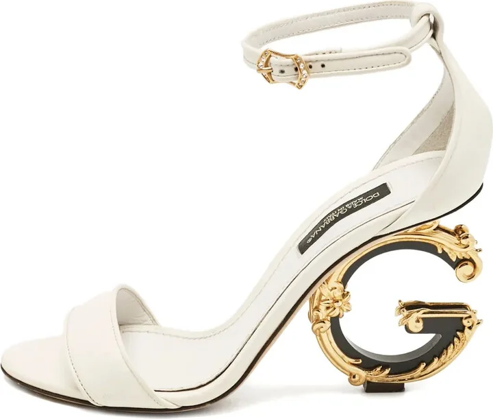 100mm Baroque-Heel Sandals