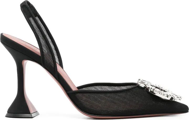 100mm Begum slingback pumps