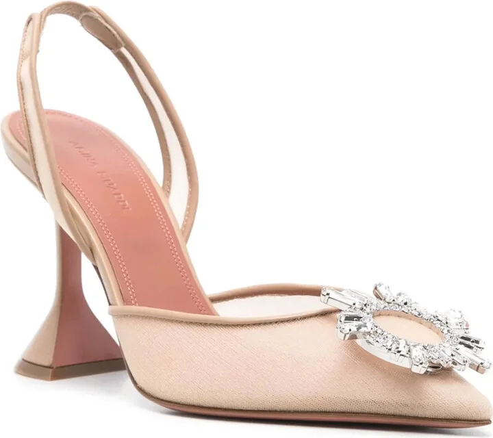 100mm Begun slingback pumps - Image 2