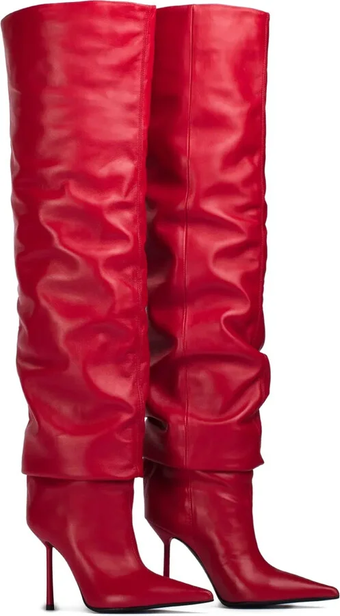 100mm Bella slouchy pointed-toe boots - Image 2