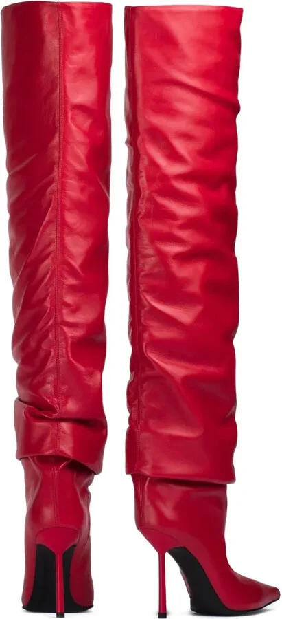 100mm Bella slouchy pointed-toe boots - Image 3